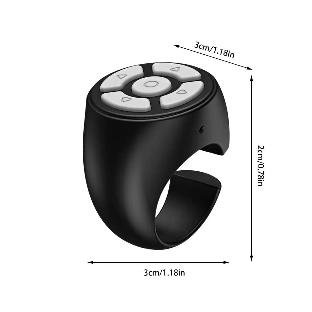 Mini Finger Wireless Remote Clicker Practical Page Turning Shutter Controller Lightweight Phone Selfie Button Easy Carry Gadget