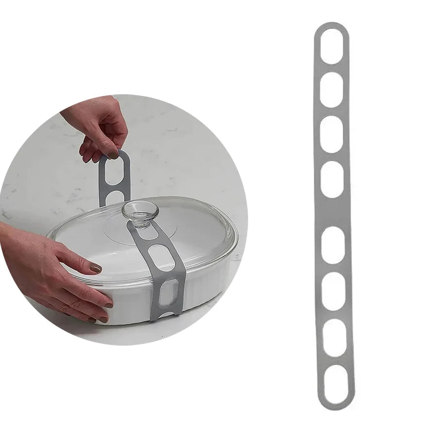 54cm Reusable Lid Strap Silicone Elastic Band Universal Pot Lid Holder for Lunch Box Strap Elastic Band Outdoor Tableware Tool