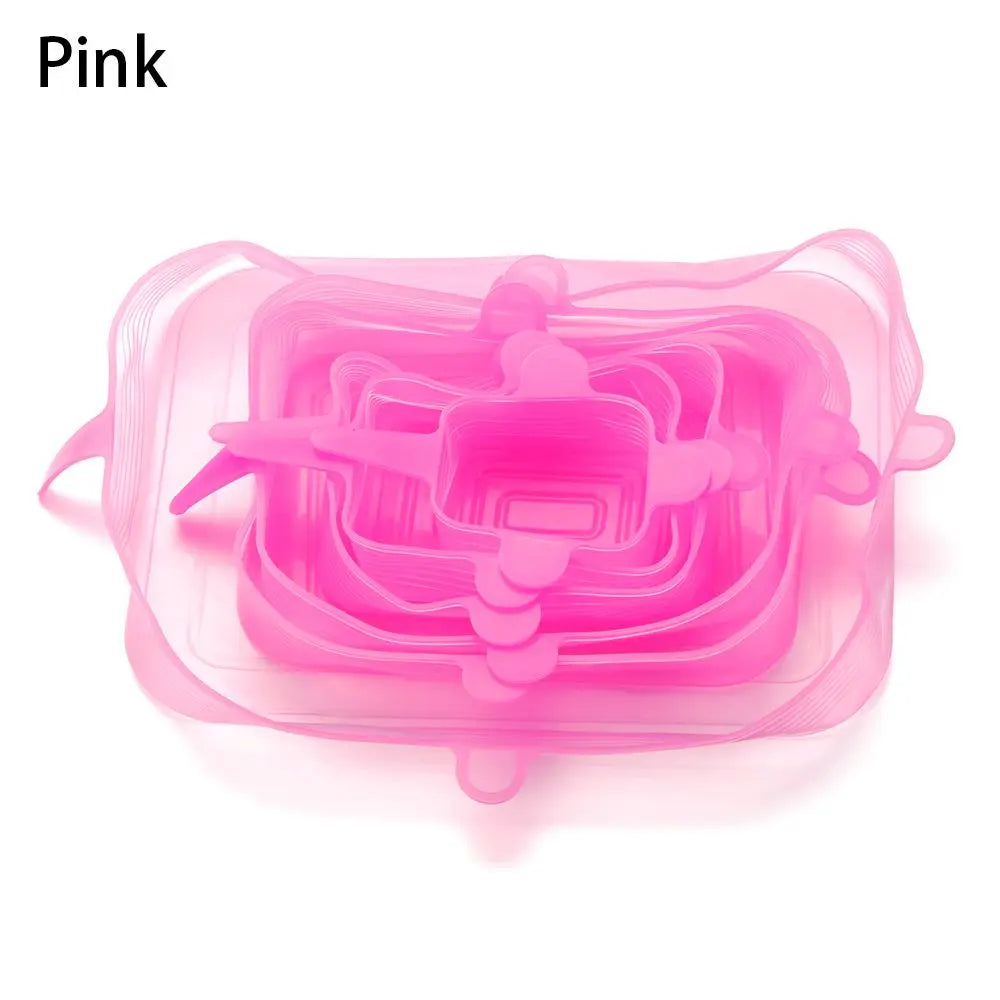 Universal Silicone Lid Bowl Cover Food Fresh Keeping Lids Reusable Stretch Suction Cookware Kitchen Tools