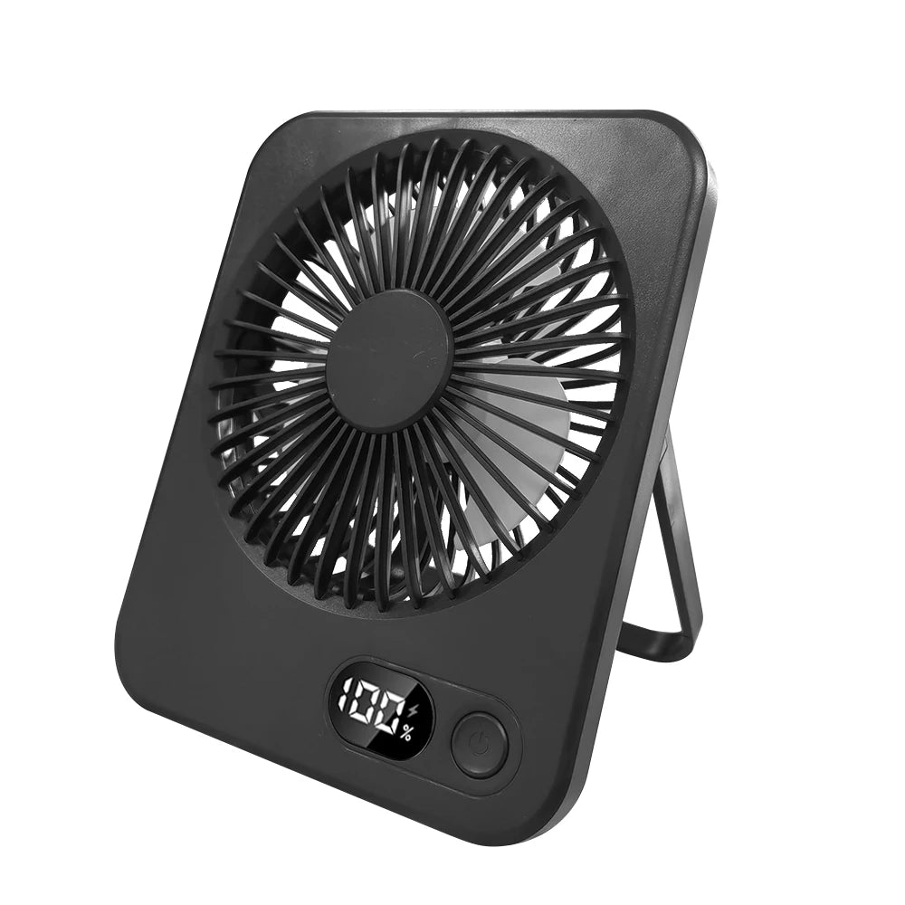 Wireless Portable Fan for Camping Mini USB Desk Fan Rechargeable Table Fan Small Quiet Personal Fan 5 Gear Powerful Electric Fan
