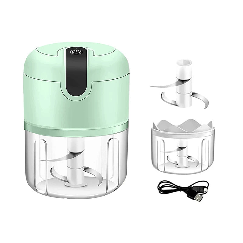 Handheld Electric Mini Garlic Chopper, Portable Food Processor, Wireless Meat Grinder, Garlic Masher