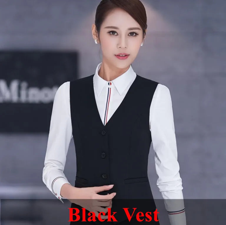 Naviu High Quality Women Stripe Vest New Arrives Autumn Clothes For Office Ladies Fashion Tops Work Wear