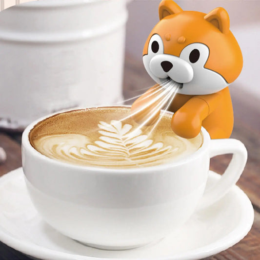 Mini Food Cooling Fan Funny Animal Quiet USB Rechargeable Personal Soup Cooler for Home Soups Stews Coffees Teas Baked Goods