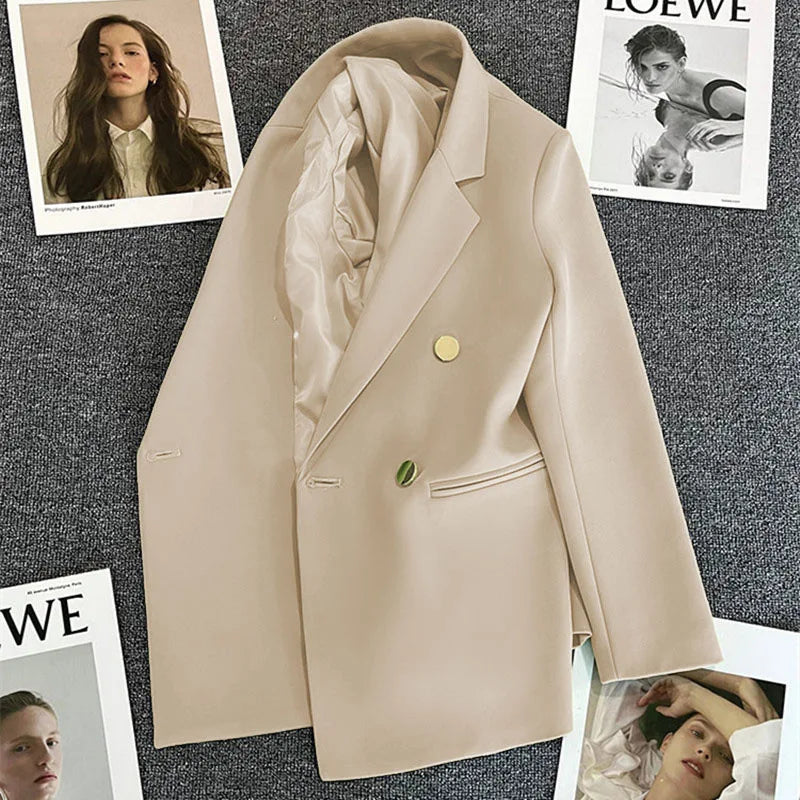 Women's Casual  Jaet Coat 22 Colors Small Suit Outerwear Long Sve Commute Sle Pure Color Spring Season