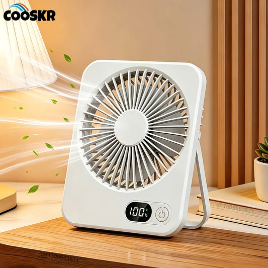Wireless Portable Fan for Camping Mini USB Desk Fan Rechargeable Table Fan Small Quiet Personal Fan 5 Gear Powerful Electric Fan