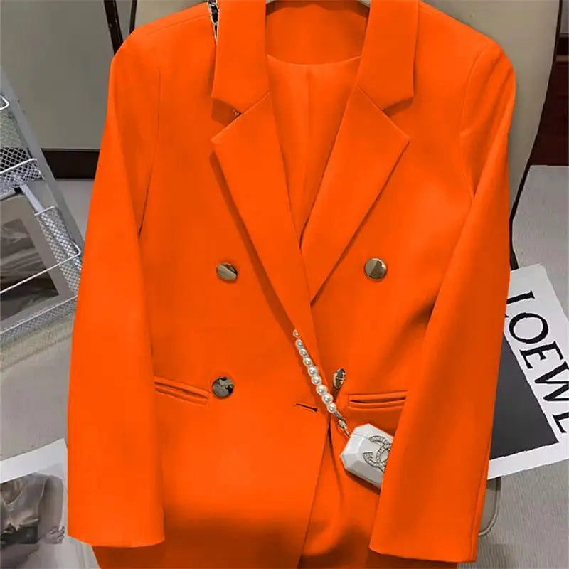 Women's Casual  Jaet Coat 22 Colors Small Suit Outerwear Long Sve Commute Sle Pure Color Spring Season