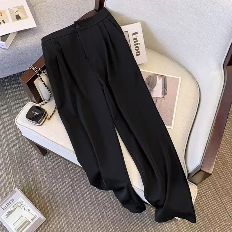 Office Lady Slim Blazer for Women, Long Sleeve Coats, Black Jackets, Casual Outerwear, Fall, Winter Fashion, 2023