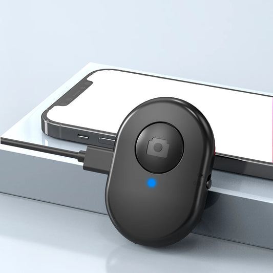 Mini Wireless Selfie Remote Control Bluetooth-compatible Controller 1 Button with Micro USB Charging Cable For IOS Android