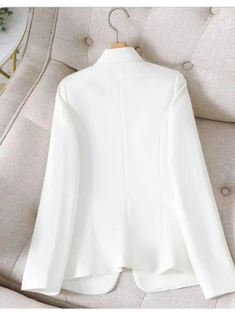Black Suit Jacket Women's Slim Fit Casual Short Style Korean Version Spring Autumn New Model Office Workwear Top Shirt