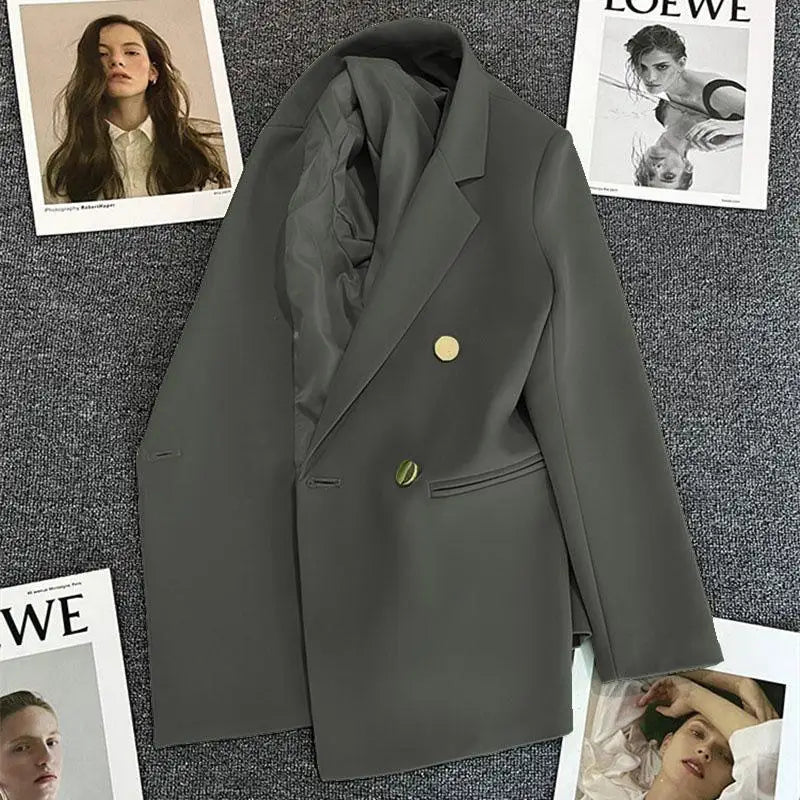 Women's Casual  Jaet Coat 22 Colors Small Suit Outerwear Long Sve Commute Sle Pure Color Spring Season