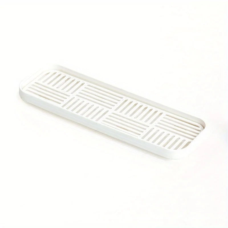 Kitchen Sink Organizer with Drain Tray, Sponge Holder, and Cutlery Drainer - Keep Your Countertop Clean and Tidy!