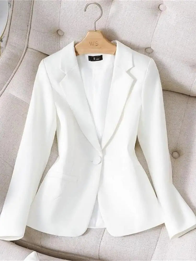 Black Suit Jacket Women's Slim Fit Casual Short Style Korean Version Spring Autumn New Model Office Workwear Top Shirt