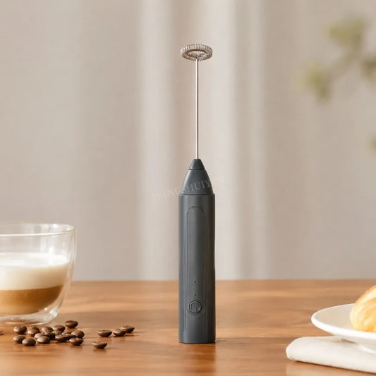 Wireless Milk Frothers Electric Handheld Blender Electrical Mini Coffee Maker Whisk Mixer With USB For Coffee Cappuccino Cream